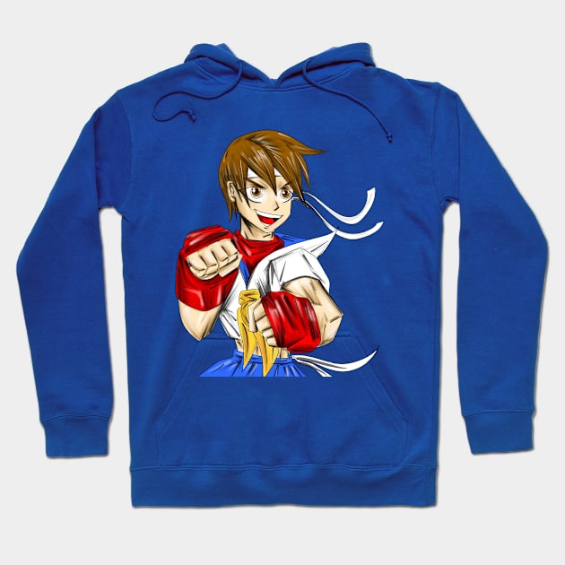 sakura the street fighter in asia girl Hoodie by jorge_lebeau